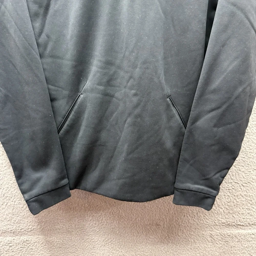 Nike DRI-FIT Hoodie Mens Size Small Black Pullover Thermal Fit Tonal Swoosh Logo